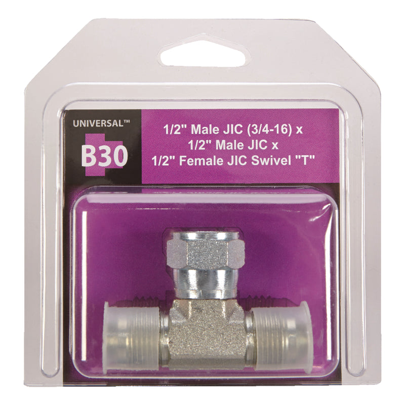 Apache Steel 1/2 in. D X 1/2 in. D T-Hydraulic Adapter