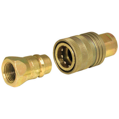 Apache Steel 1/2 in. D X 1/2 in. D Hydraulic Coupler