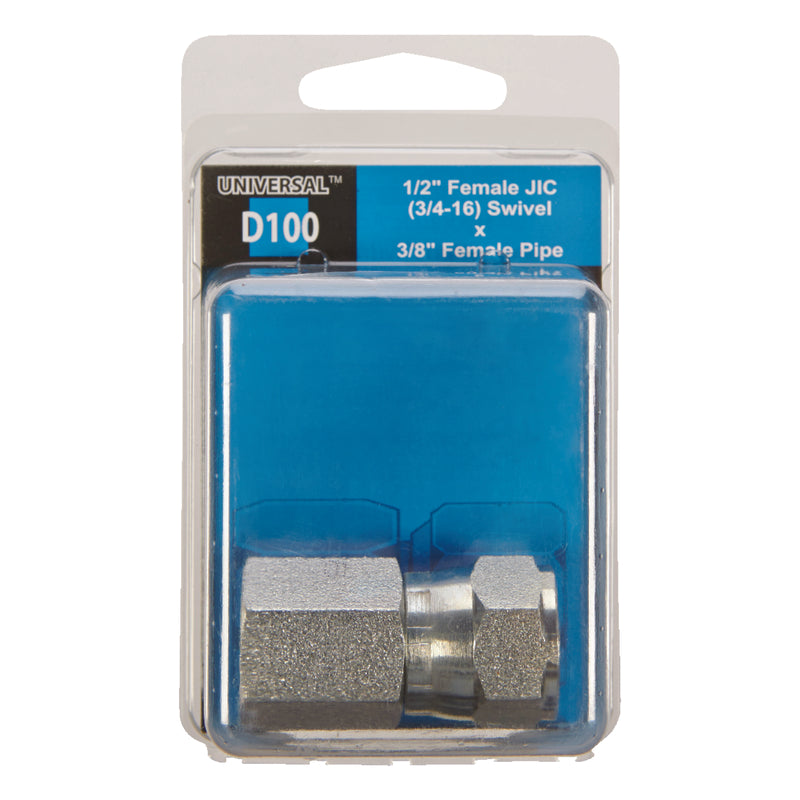 Apache Steel 1/2 in. D X 3/8 in. D Hydraulic Adapter