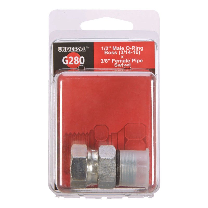 Apache Steel 1/2 in. D X 3/8 in. D Hydraulic Adapter