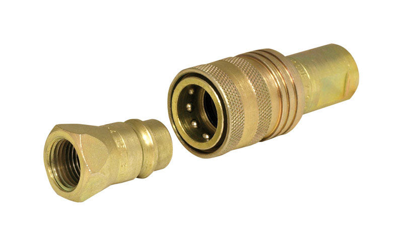 Apache Steel 1/2 in. D X 1/2 in. D Hydraulic Coupler