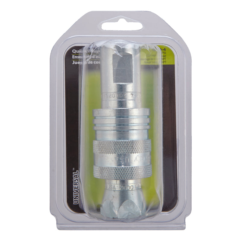 Apache Steel 1/2 in. D X 1/2 in. D Hydraulic Coupler