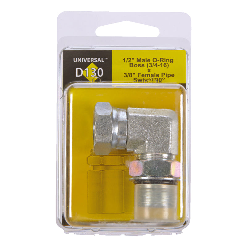 Apache Steel 1/2 in. D X 3/8 in. D Hydraulic Adapter