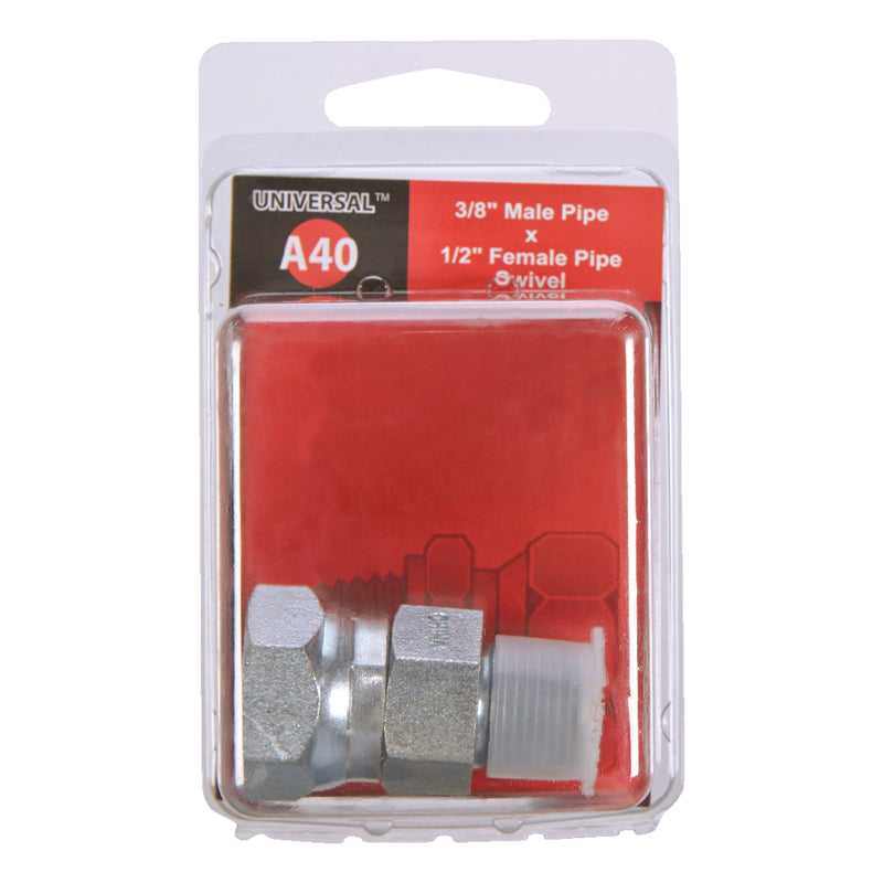 Apache Steel 3/8 in. D X 1/2 in. D Hydraulic Adapter