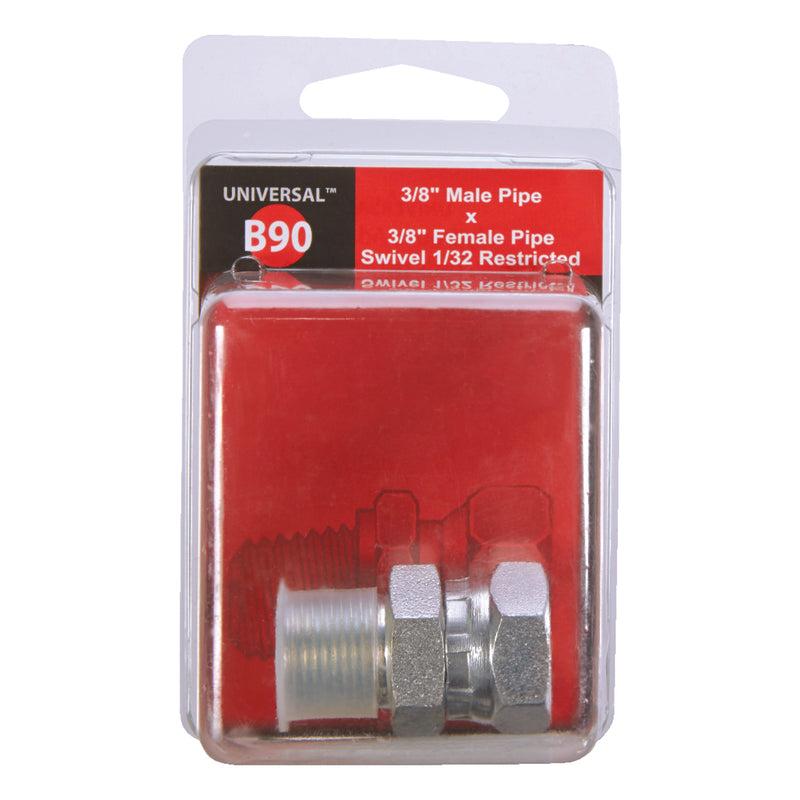 Apache Steel 3/8 in. D X 3/8 in. D Hydraulic Adapter