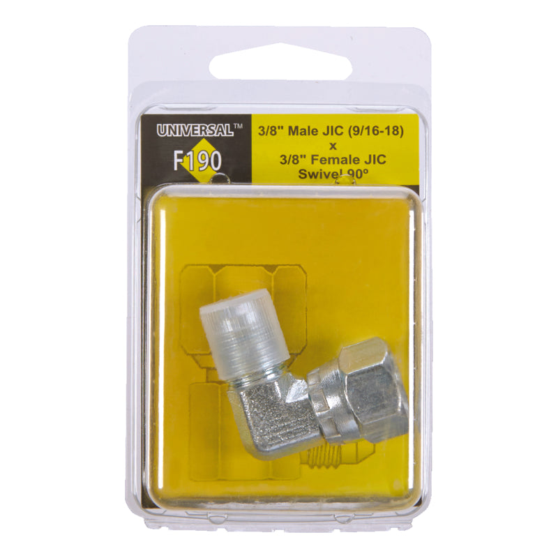 Apache Steel 3/8 in. D X 3/8 in. D Hydraulic Adapter