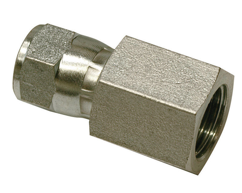 Apache Steel 3/8 in. D X 3/8 in. D Hydraulic Adapter