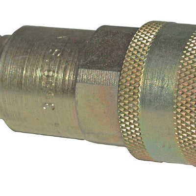 Apache 0.5 in. D 3000 psi Steel Flat Face Hydraulic Adapter
