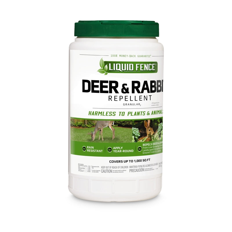 Liquid Fence Animal Repellent Granules For Deer and Rabbits 32 oz