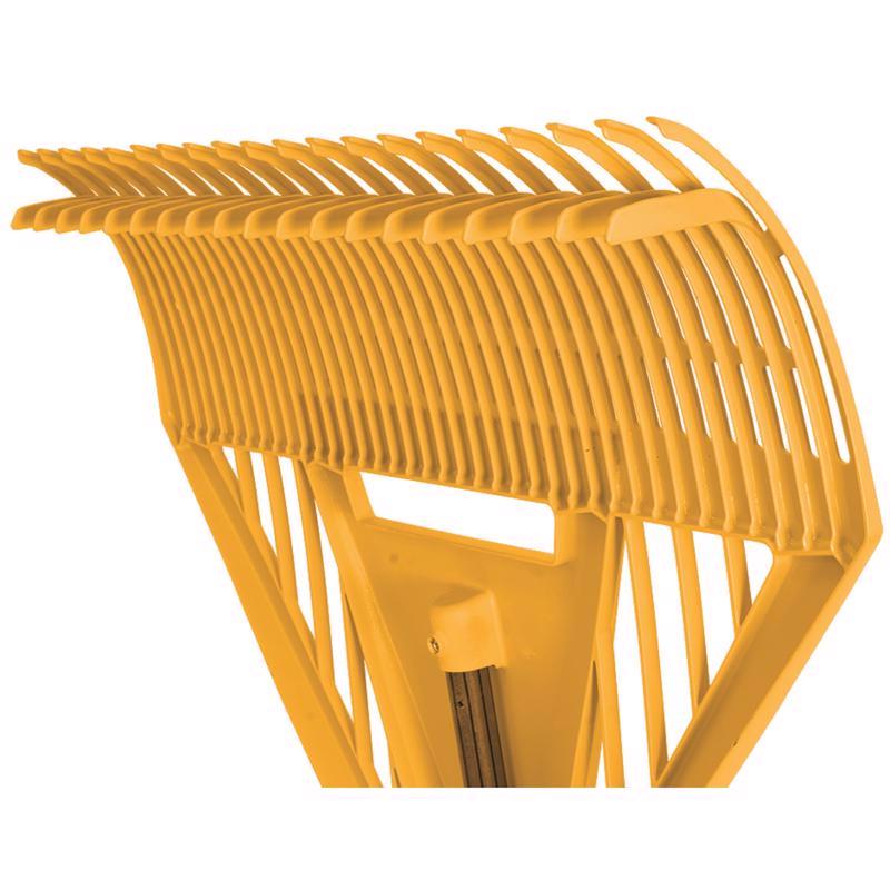 True Temper 71 in. 39 Tine Poly Leaf Rake Steel Handle