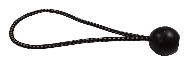 AHC Black Bungee Ball Cord 9 in. L X 0.2 in. 50 lb