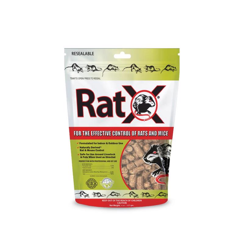 RatX Non-Toxic Bait Pellets For Mice and Rats 8 oz