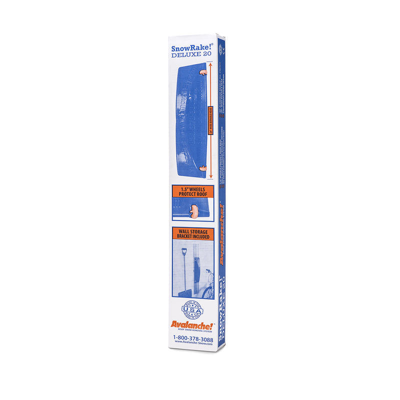Avalanche Deluxe 24 in. W X 20 ft. L Poly Wheeled Roof Rake