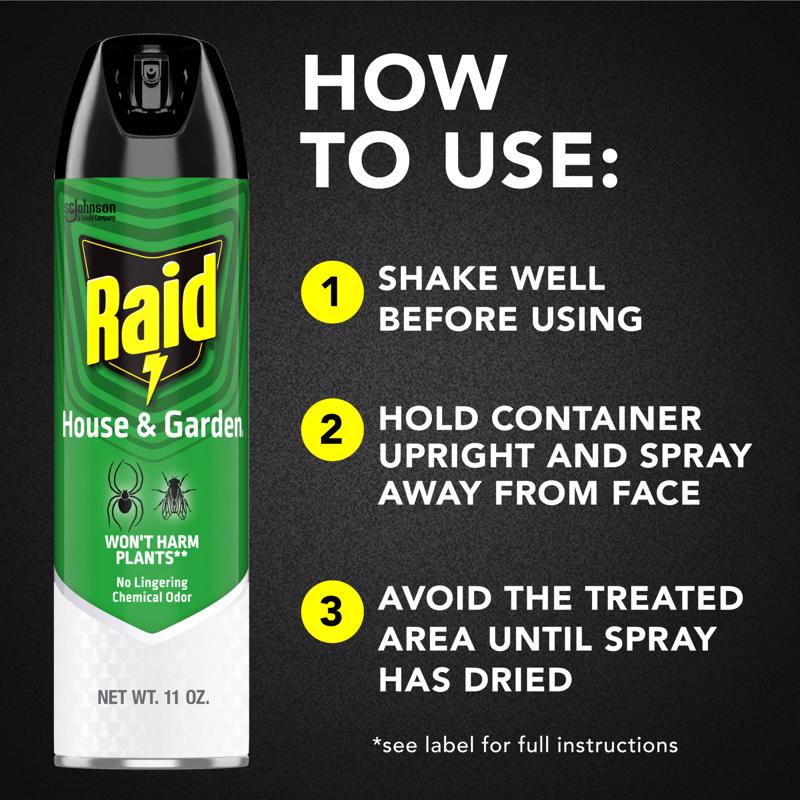 Raid House & Garden Insect Killer Liquid 11 oz