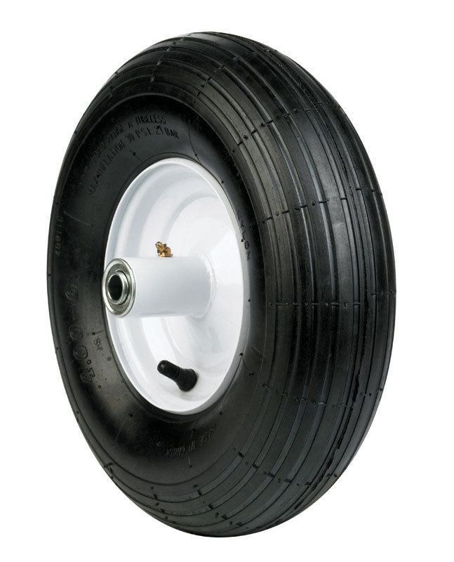 Arnold 6 in. D X 14 in. D 445 lb. cap. Centered Wheelbarrow Tire Rubber