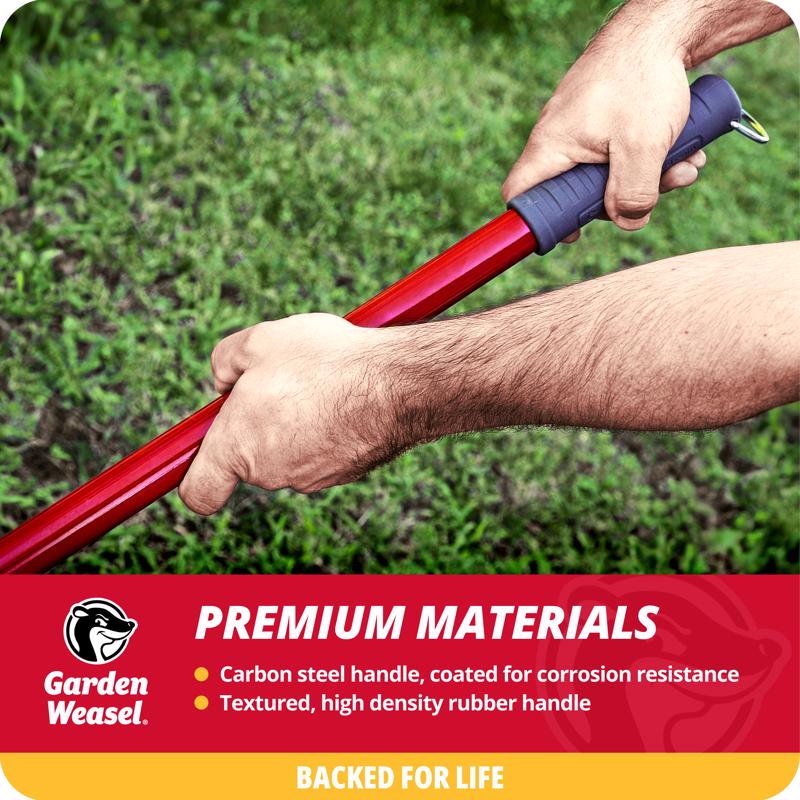 Garden Weasel Small 47.5 in. Steel Nut Gatherer Steel Handle