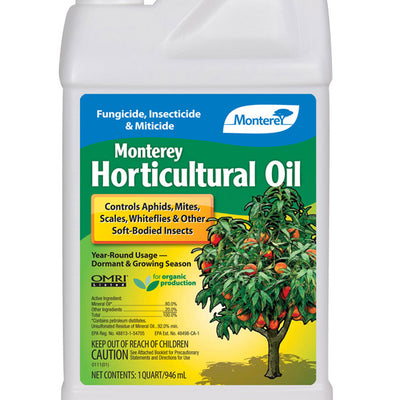 Monterey Horticultural Oil Organic Insect Killer Liquid Concentrate 32 oz