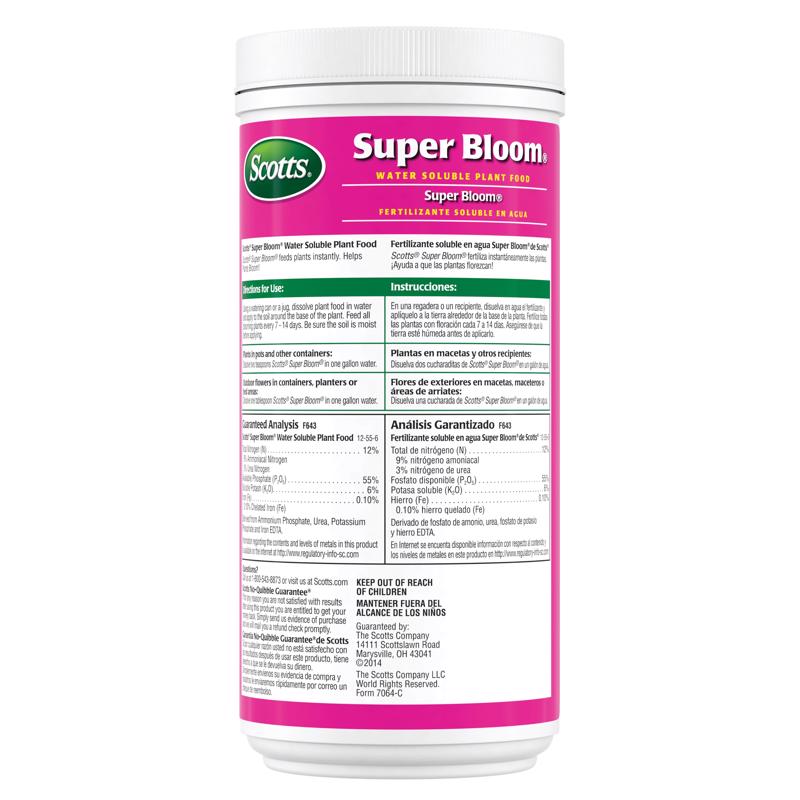Scotts Super Bloom Granules Azalea, Daffodils, Gardenia, Geraniums, Hibiscus Plant Food 2 lb