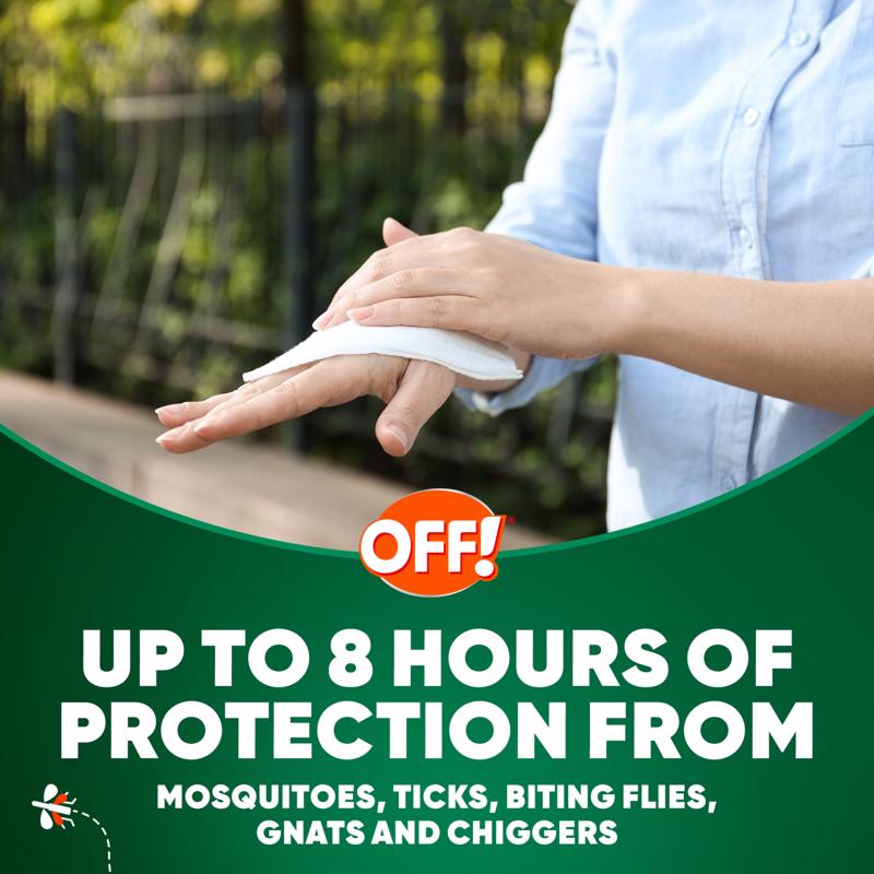 OFF! Deep Woods Insect Repellent Towelettes For Mosquitoes 12 pk