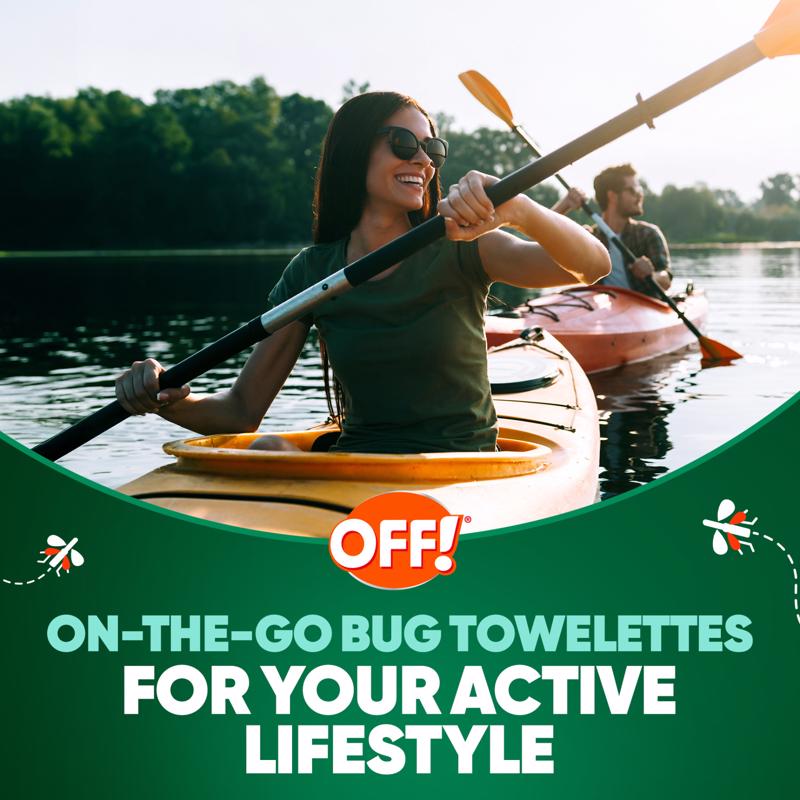 OFF! Deep Woods Insect Repellent Towelettes For Mosquitoes 12 pk