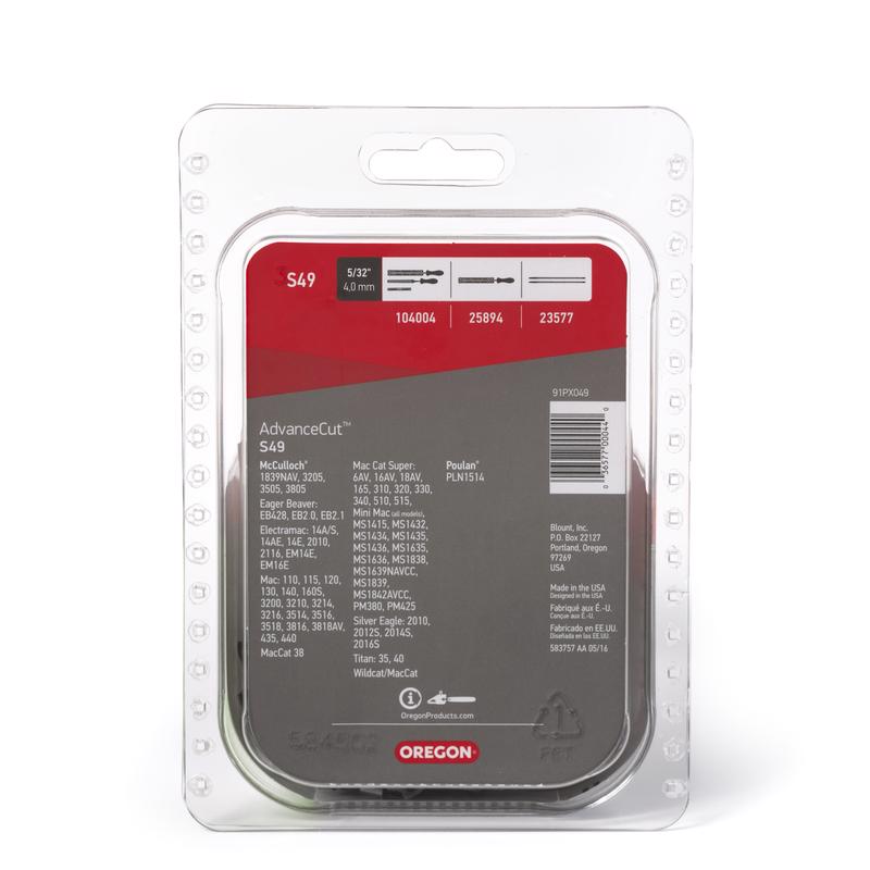 Oregon AdvanceCut S49 14 in. Chainsaw Chain 49 links