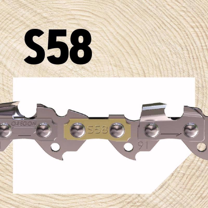 Oregon AdvanceCut S58 16 in. Chainsaw Chain 58 links