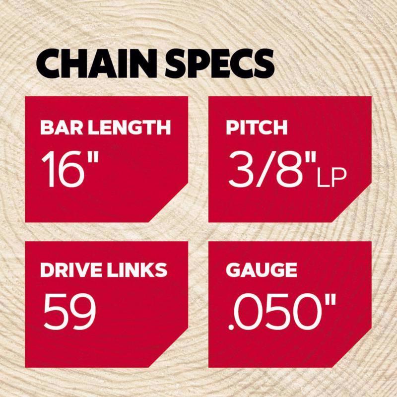 Oregon AdvanceCut S59 16 in. Chainsaw Chain 59 links