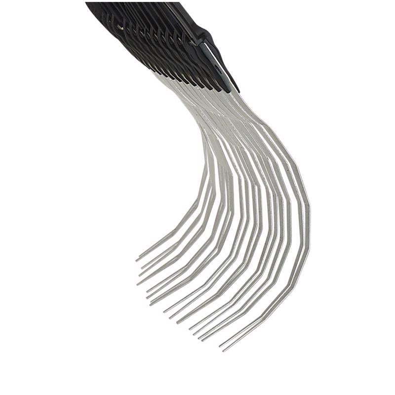 True Temper 65.25 in. 20 Tine Steel Lawn Rake Wood Handle