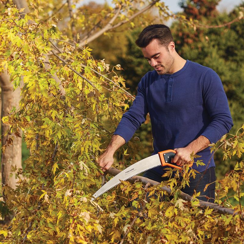 Fiskars Power Tooth 15 in. Steel Curved Tree Saw