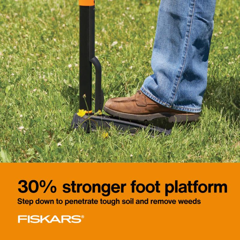 Fiskars 39.25 in. Stainless Steel Weeder Aluminum Handle