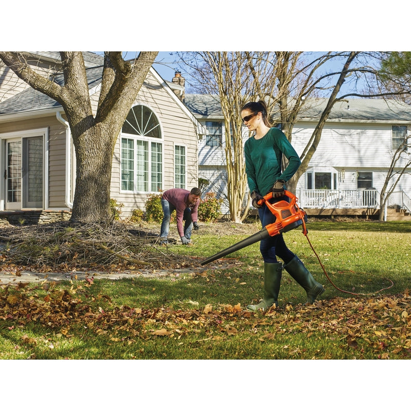 Black+Decker 250 mph 400 CFM Electric Backpack Blower/Mulcher/Vac