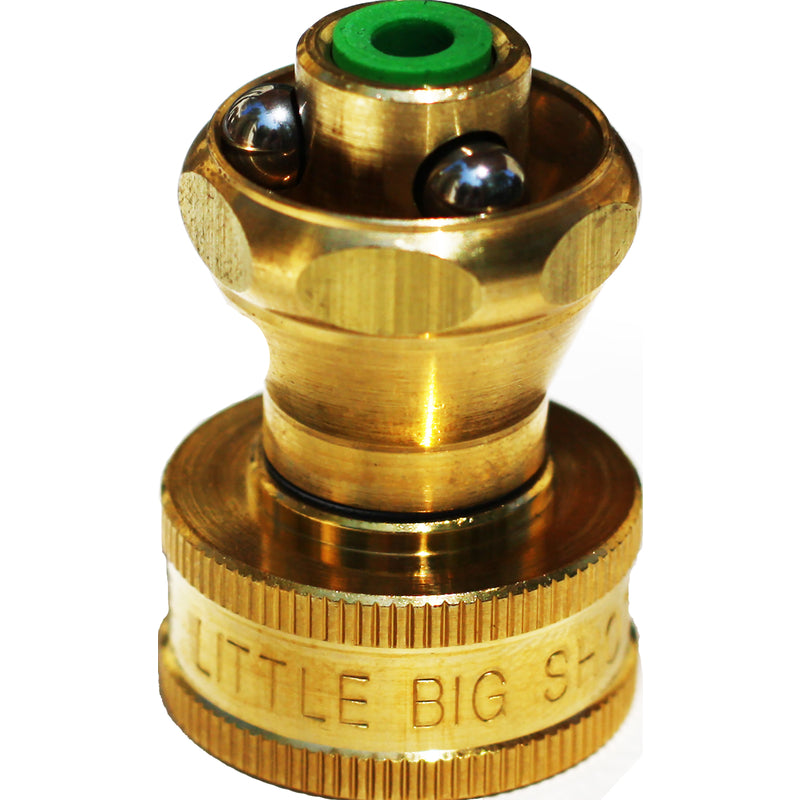 Little Big Shot 3 Pattern Adjustable Continuous Brass Hose Nozzle