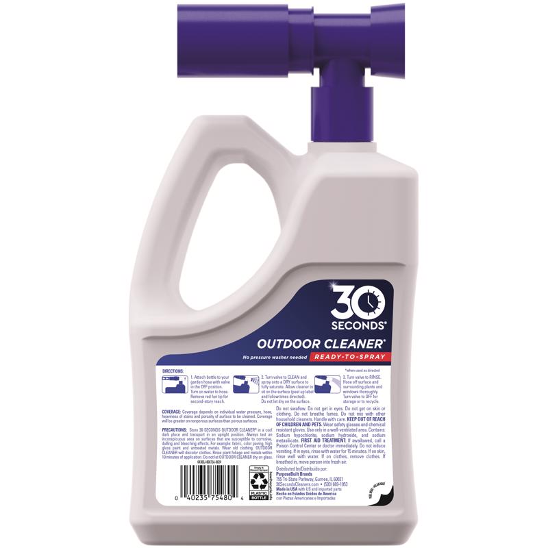 30 SECONDS Outdoor Cleaner Concentrate 64 oz