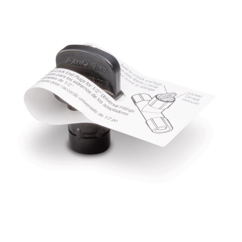 Rain Bird Easy Fit For 1/2 in. Tubing Drip Irrigation Flush Cap