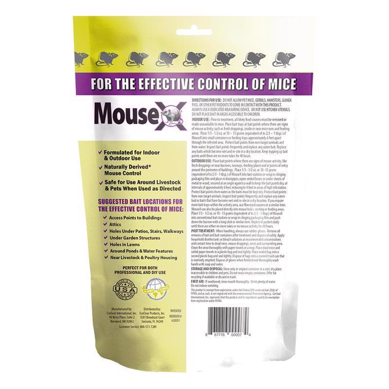 MouseX Non-Toxic Bait Pellets For Mice 1 lb