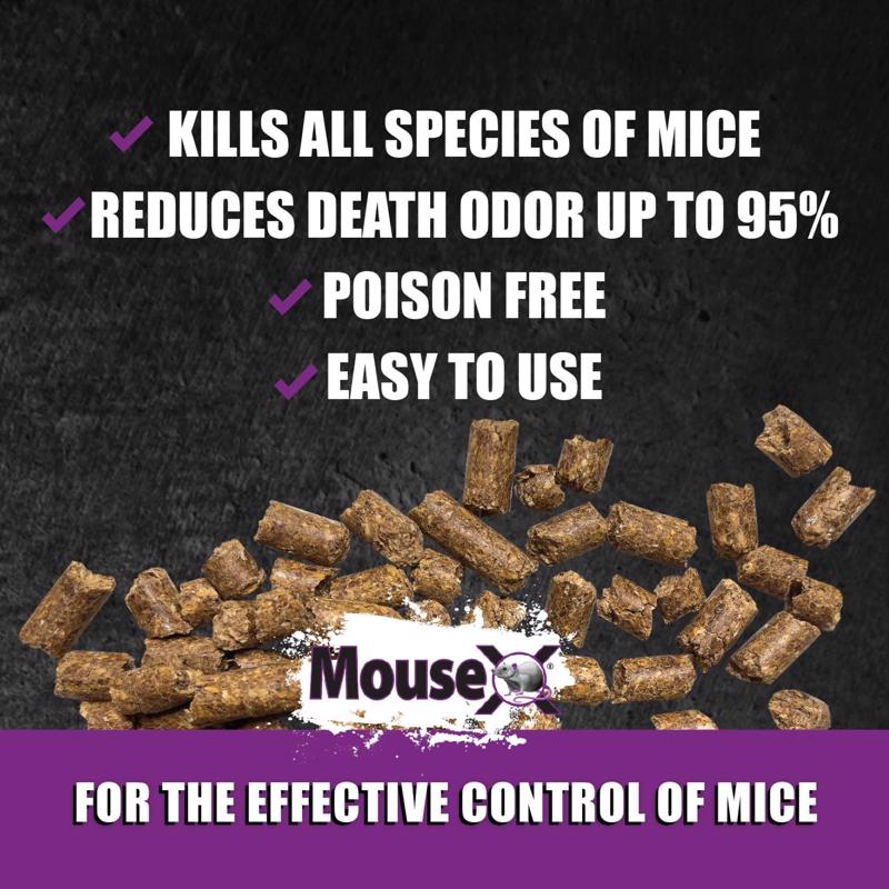 MouseX Non-Toxic Bait Pellets For Mice 1 lb