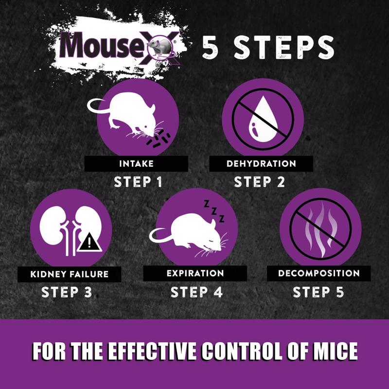 MouseX Non-Toxic Bait Pellets For Mice 8 oz