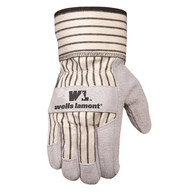 Wells Lamont Men's General Purpose Work Gloves Pearl Gray L