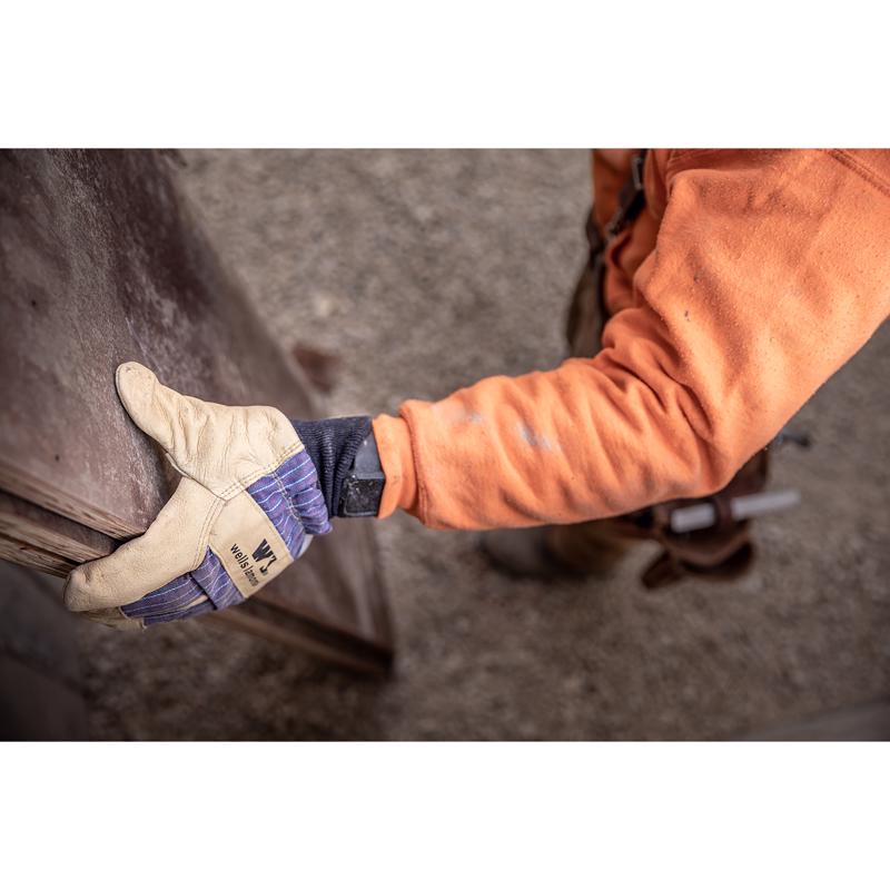 Wells Lamont Men's Outdoor Cold Weather Work Gloves Blue/Tan L