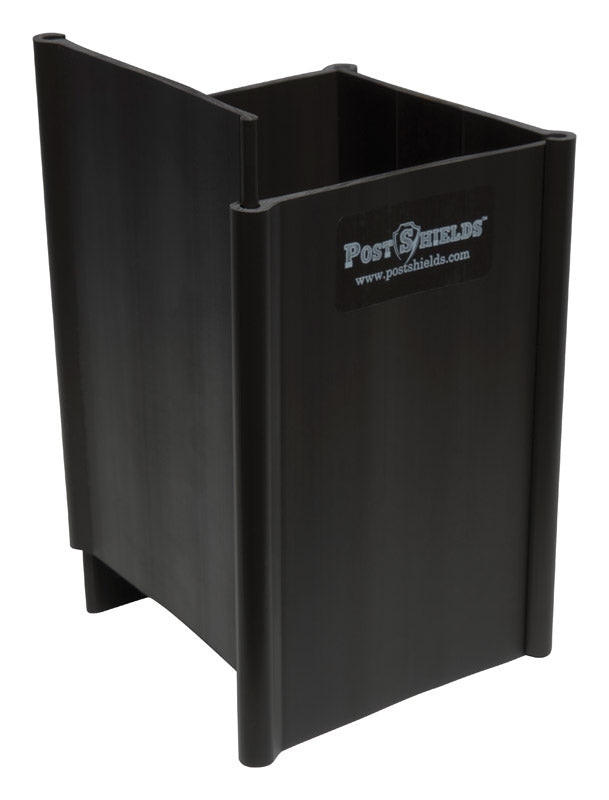 Post Shields Inc. 6 in. H X 4 in. W X 4 in. L Plastic Brown Fence Post Protection