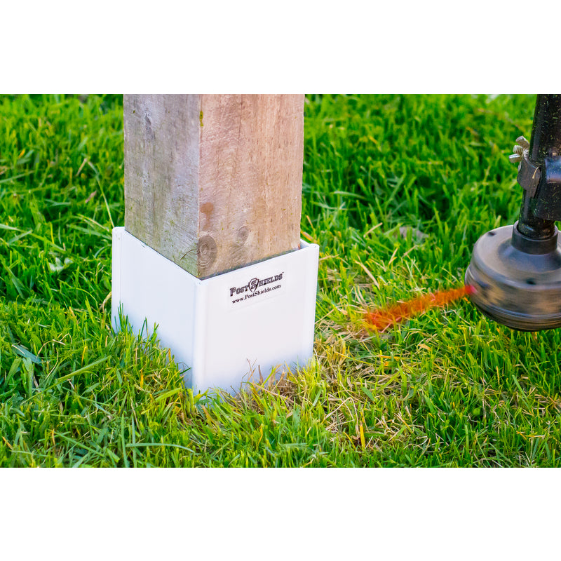 Post Shields Inc. 4 in. H X 4 in. W X 4 in. L Plastic Brown Fence Post Protection