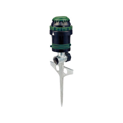 Orbit H2O Six Zinc Spike Base 6-Pattern Gear Drive Sprinkler 5026 sq ft
