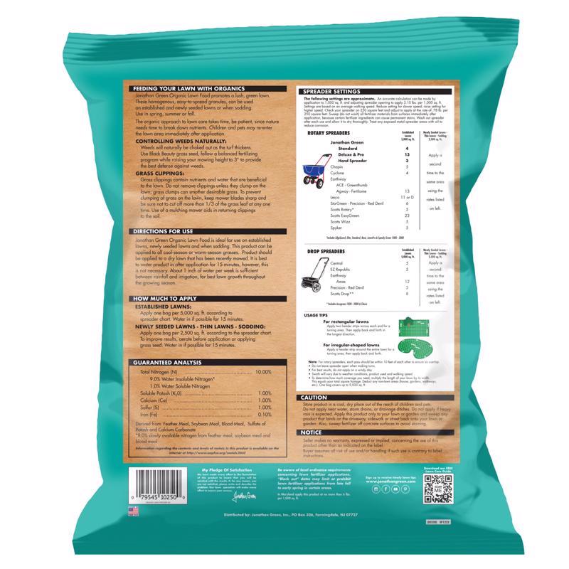 Jonathan Green Annual Lawn Care All-Purpose Lawn Fertilizer For All Grasses 5000 sq ft