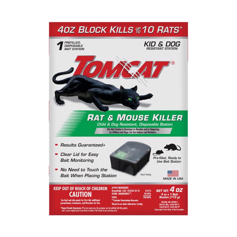 Tomcat Bait Station Blocks For Mice and Rats 4 oz