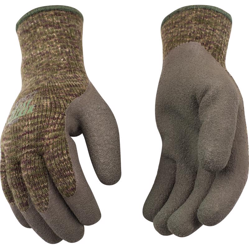 Kinco Frost Breaker Men's Indoor/Outdoor Thermal Dipped Gloves Camouflage M 1 pair