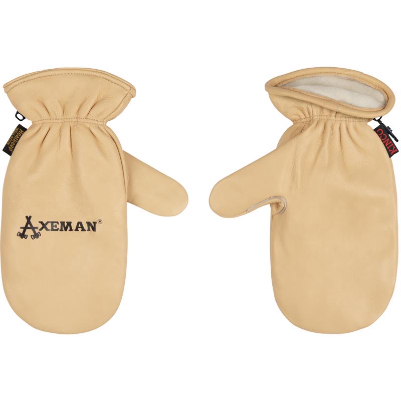 Kinco Axeman Men's Outdoor Work Gloves Mittens Tan M 1 pair