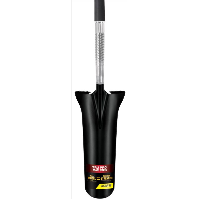 Truper 48 in. Steel Round Drain Spade Steel Handle
