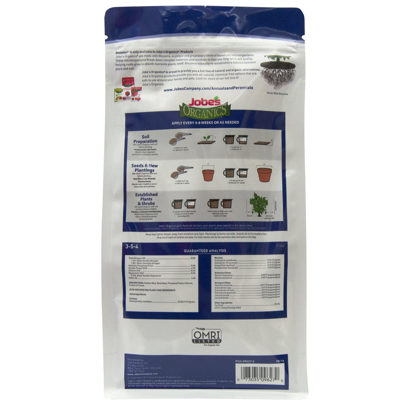 Jobe's Organics Organic Granules Annual/Perennials Plant Food 4 lb