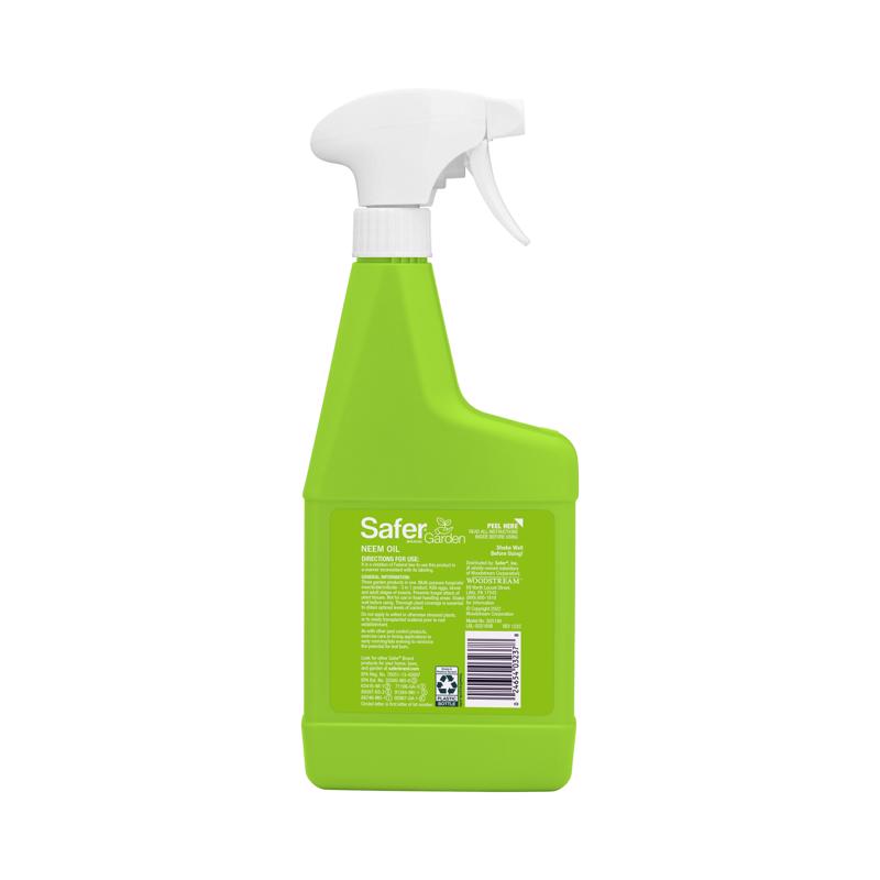 Safer Brand Neem Oil Organic Insect Killer Liquid 24 oz