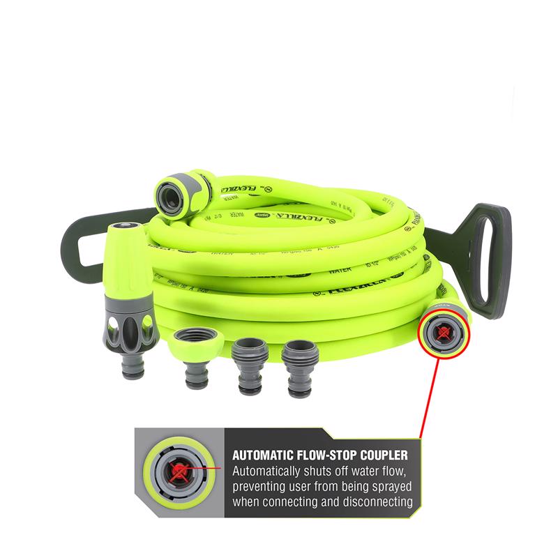 Legacy Flexzilla 1/2 in. D X 50 ft. L Heavy Duty Premium Grade Garden Hose Kit